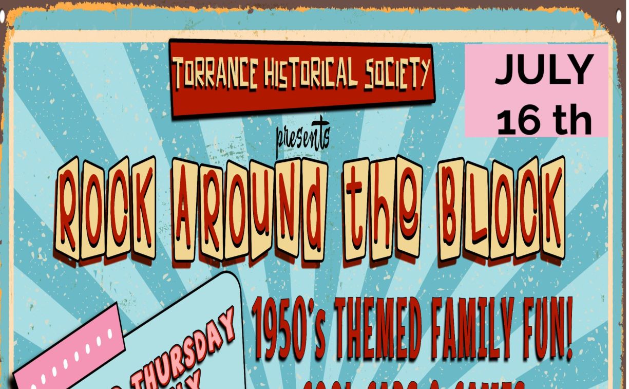 Rock Around the Block Car Show partial flyer July 2026